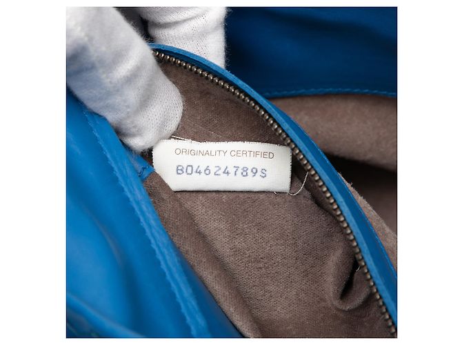 Sac Bottega Veneta Small Nappa Intrecciato Roma Bleu - vue 6