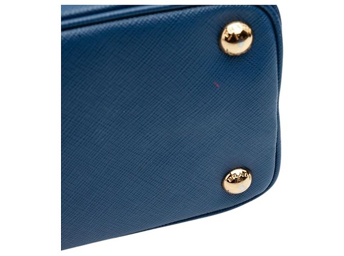 Prada Small Saffiano Lux Promenade Satchel Blau - Ansicht 7