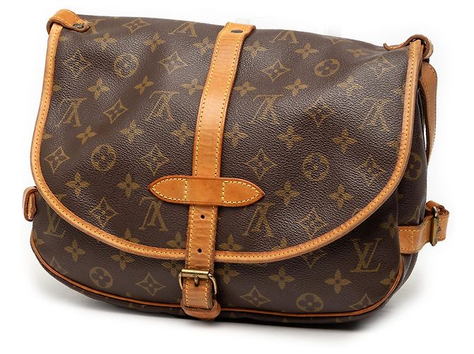 Bolso bandolera Louis Vuitton Monogram Saumur 30 Marrón Castaño - vista 2