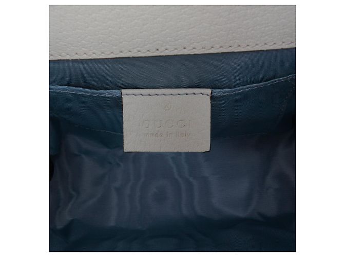 Borsa a tracolla Gucci Small Leather Bee Star Padlock bianca Bianco - vista 5