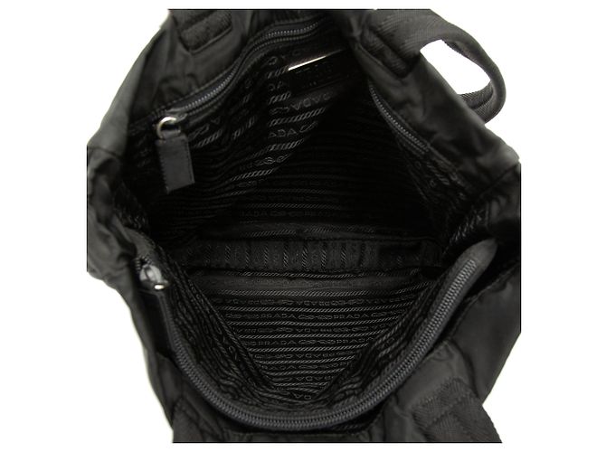 Tote Sacola Prada Tessuto Preta Preto - vista 4