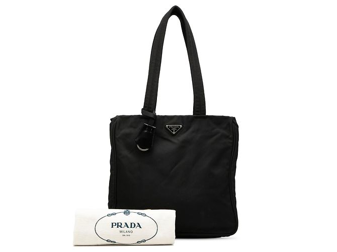 Tote Sacola Prada Tessuto Preta Preto - vista 7