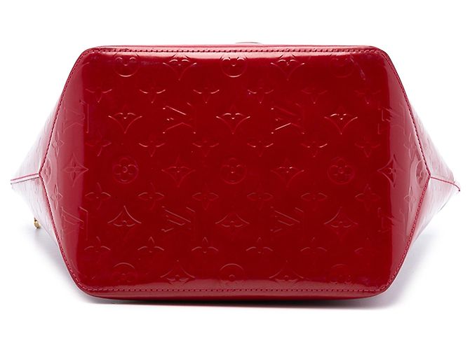 Bolso Louis Vuitton Monogram Vernis Bellevue PM rojo Roja - vista 3