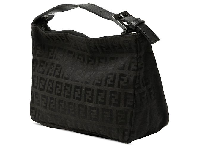 Borsa Fendi Zucchino Canvas nera Grigio - vista 2