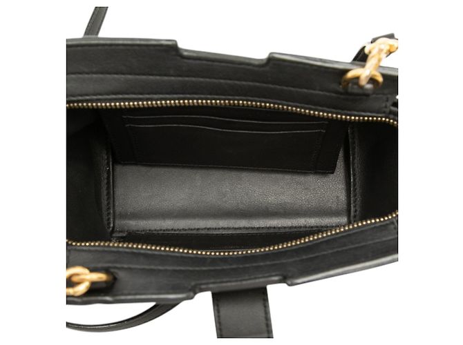 Autre Marque Borsa a tracolla Cabas in pelle monogram Saint Laurent Toy nera Nero - vista 4