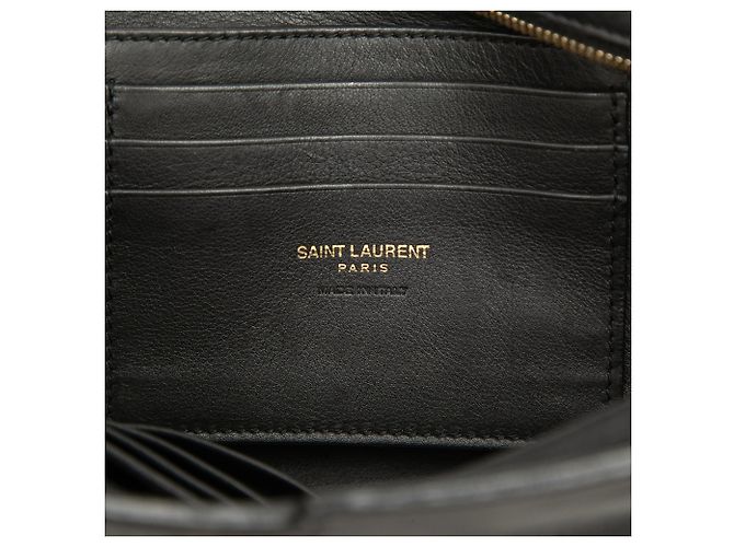 Autre Marque Borsa a tracolla Cabas in pelle monogram Saint Laurent Toy nera Nero - vista 5