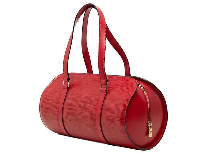 Borsa Louis Vuitton Epi Soufflot rossa Rosso - vista 2