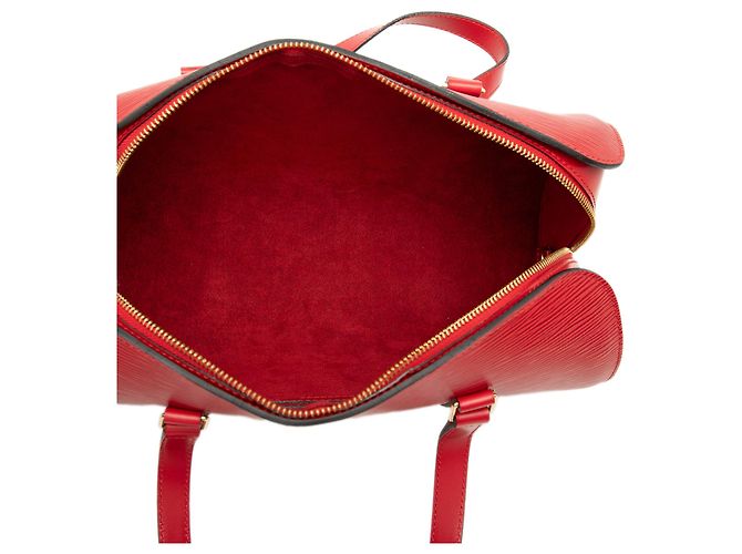 Borsa Louis Vuitton Epi Soufflot rossa Rosso - vista 4