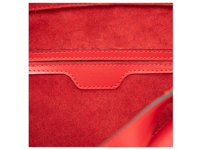 Borsa Louis Vuitton Epi Soufflot rossa Rosso - vista 5