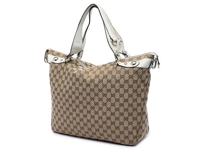 Gucci GG Canvas Icon Bit Satchel Weiß - Ansicht 2