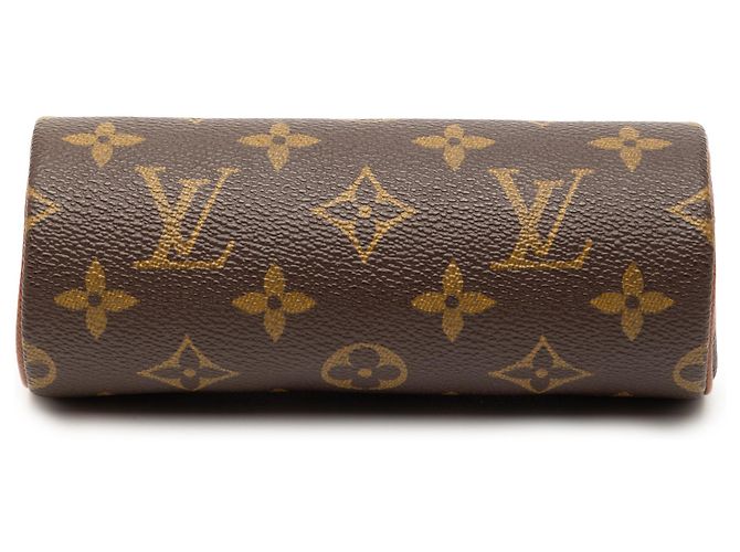 Borsa a mano Louis Vuitton Monogram Papillon Pochette Marrone - vista 3