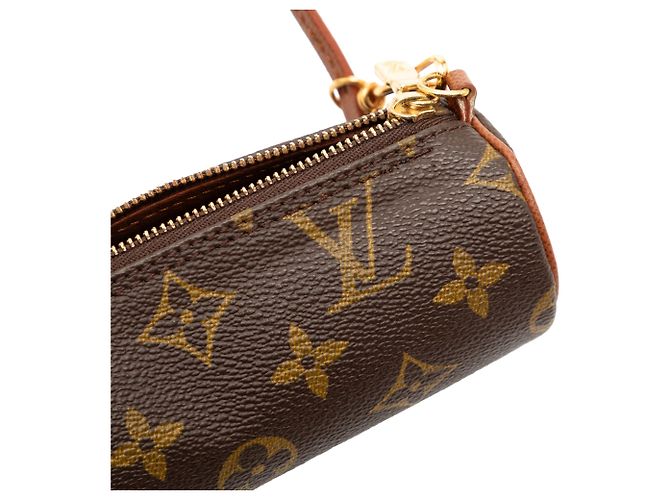 Borsa a mano Louis Vuitton Monogram Papillon Pochette Marrone - vista 5