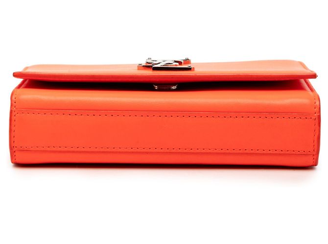 Autre Marque Borsa a tracolla Kate Small in pelle monogramma Orange Saint Laurent Arancione - vista 3