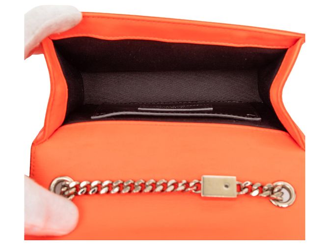 Autre Marque Borsa a tracolla Kate Small in pelle monogramma Orange Saint Laurent Arancione - vista 4