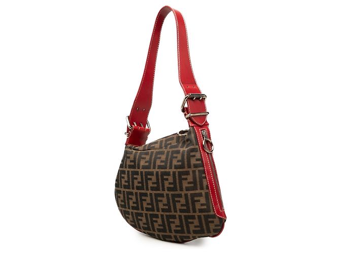 Fendi Zucca Canvas Oyster Hobo-Tasche braun - Ansicht 2