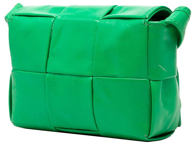 Borsa a tracolla Bottega Veneta Candy Nappa Intrecciato Cassette Verde - vista 2