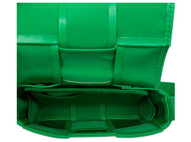Borsa a tracolla Bottega Veneta Candy Nappa Intrecciato Cassette Verde - vista 4
