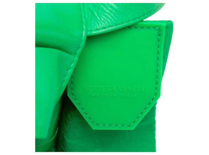 Borsa a tracolla Bottega Veneta Candy Nappa Intrecciato Cassette Verde - vista 5