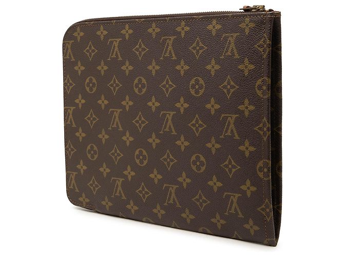 Louis Vuitton Monogram Poche Documents Portfolio 30 Clutch Bag Braun - Ansicht 2