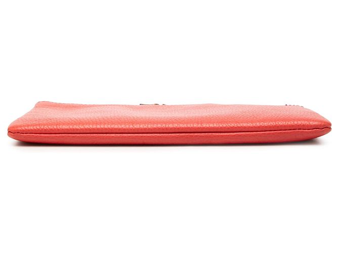 Bamboo Clutch Gucci de piel de becerro roja con bambú - Ansicht 3
