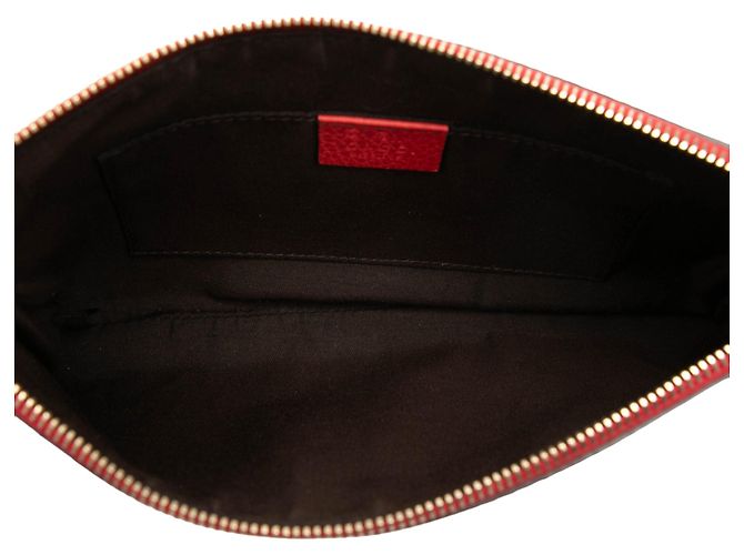 Bamboo Clutch Gucci de piel de becerro roja con bambú - Ansicht 4