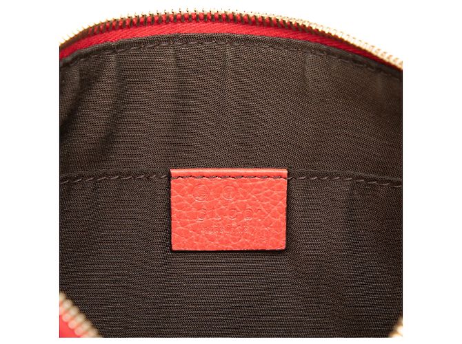 Bamboo Clutch Gucci de piel de becerro roja con bambú - Ansicht 5