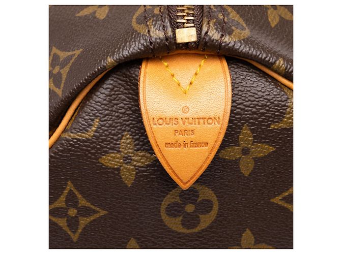 Borsa Boston Louis Vuitton Monogram Speedy 35 Marrone - vista 5