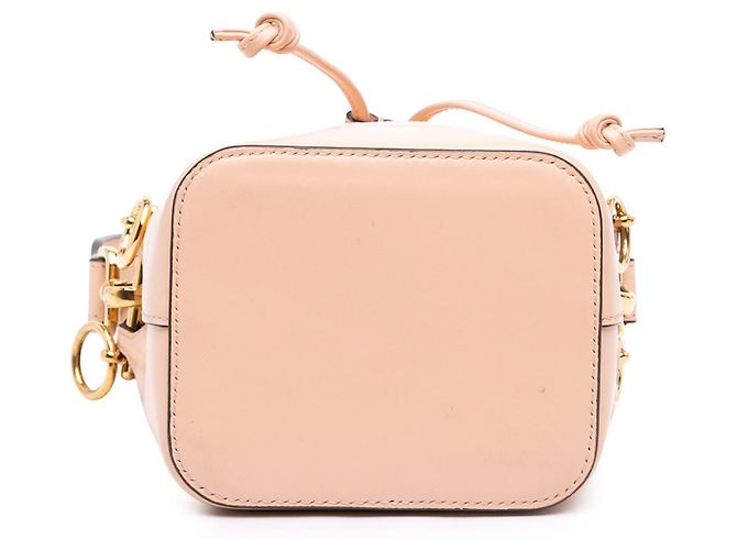 Borsa secchiello Mini Mon Tresor Fendi in vitello rosa - vista 3