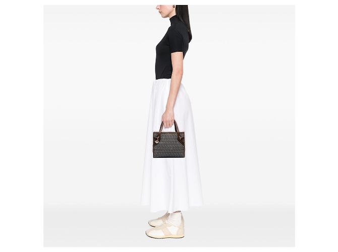 Fendi Zucchino Handtasche aus grauem Denim - Ansicht 6