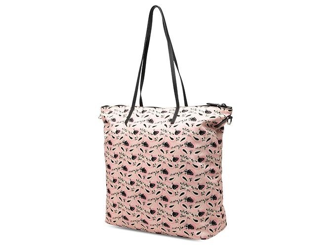 Borsa tote Prada Tessuto Stampato rosa - vista 2