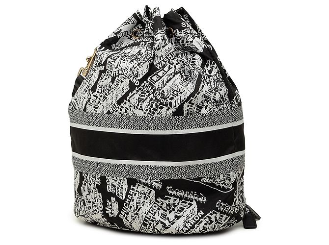 Autre Marque DiorTravel Plan de Paris Beuteltasche aus technischem Stoff in Schwarz Dior - Ansicht 2