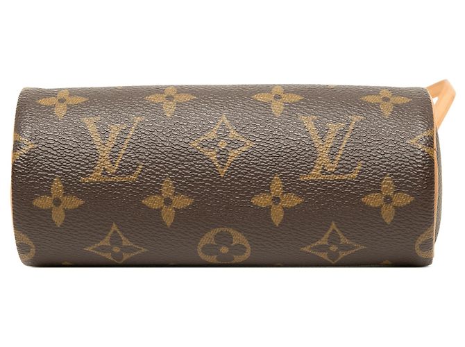 Borsa a mano Louis Vuitton Monogram Papillon Pochette Marrone - vista 3