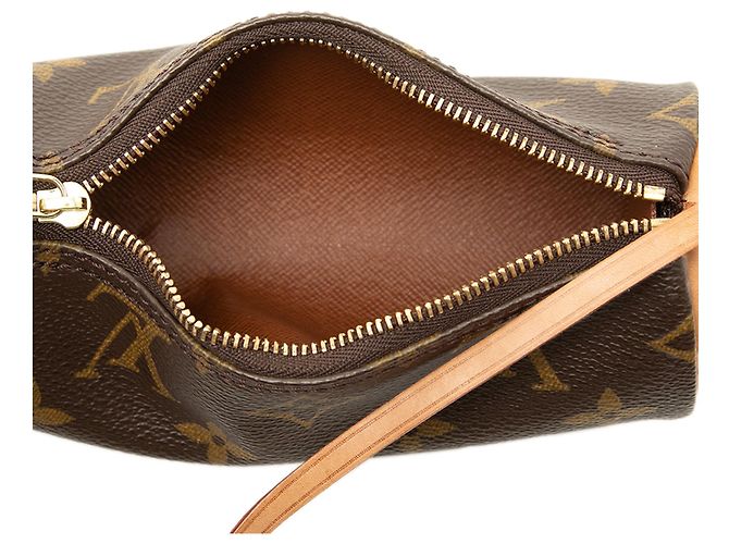 Borsa a mano Louis Vuitton Monogram Papillon Pochette Marrone - vista 4