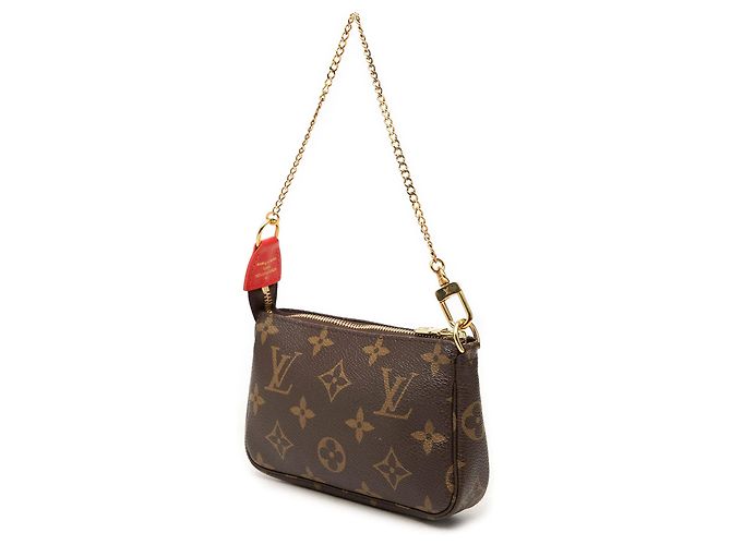 Mini Pochette Accessories Shoulder Bag Louis Vuitton Monogram Cats Christmas Animation Marrón Castaño - vista 2