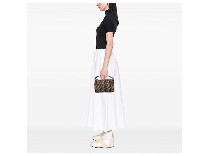 Fendi Zucchino Canvas Handtasche braun - Ansicht 6