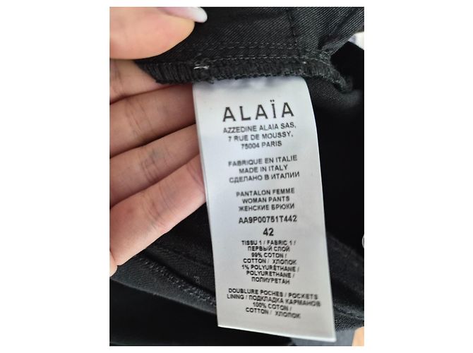 Alaïa schwarze Jeanshose - Ansicht 8