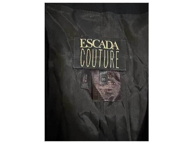 Conjunto de traje de falda y chaqueta Escada Couture Negro - vista 3