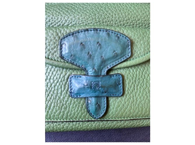 Loewe May Bag 28 Vert Cuir Grainé - vue 16