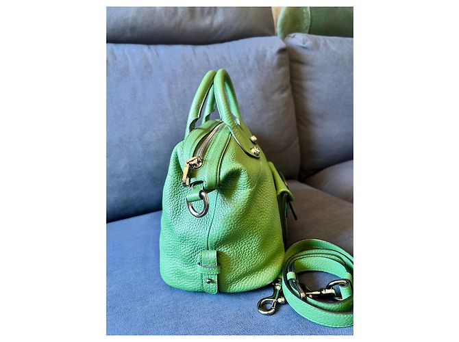 Loewe May Bag 28 Vert Cuir Grainé - vue 4