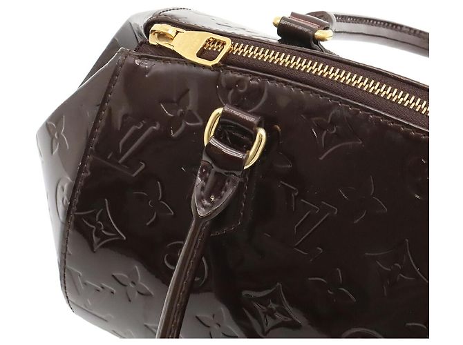 Louis Vuitton Monogram Vernis Sherwood PM Schultertasche Bordeaux - Ansicht 7