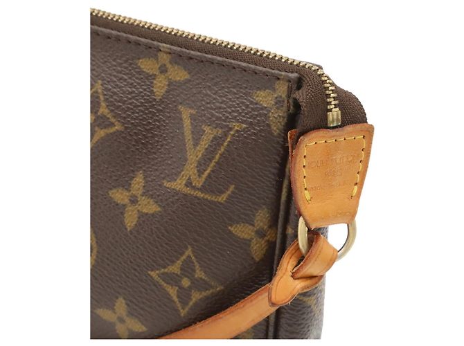 Louis Vuitton Monogram Pochette Accessoires Handbag Pouch Braun Monogramm - Ansicht 8