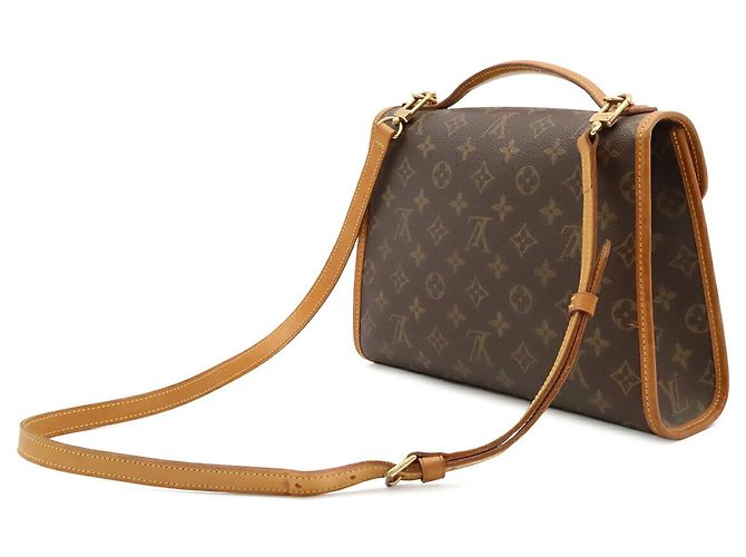 Bolsa de mão e de ombro Louis Vuitton Monogram Bel Air Marrom Monograma - vista 3