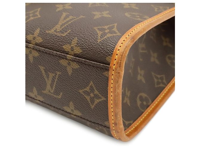Bolsa de mão e de ombro Louis Vuitton Monogram Bel Air Marrom Monograma - vista 4