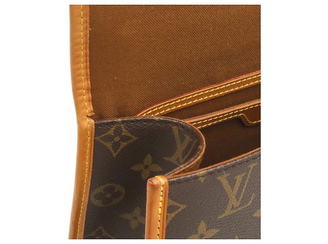 Bolsa de mão e de ombro Louis Vuitton Monogram Bel Air Marrom Monograma - vista 7