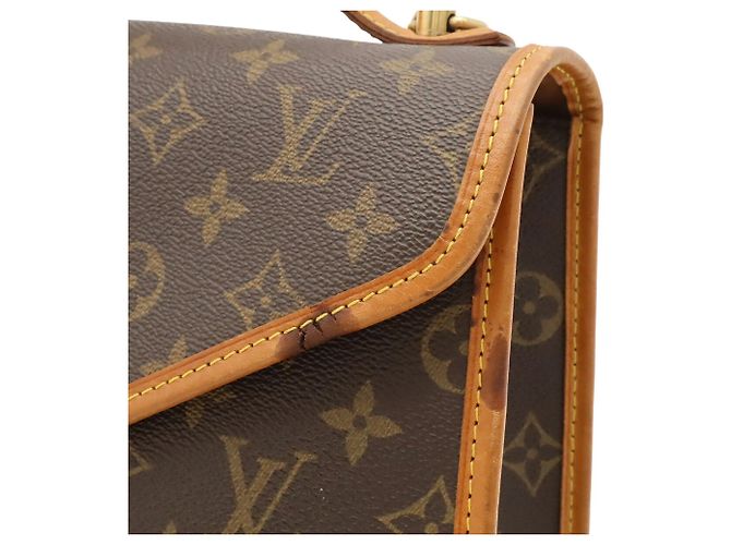 Bolsa de mão e de ombro Louis Vuitton Monogram Bel Air Marrom Monograma - vista 9