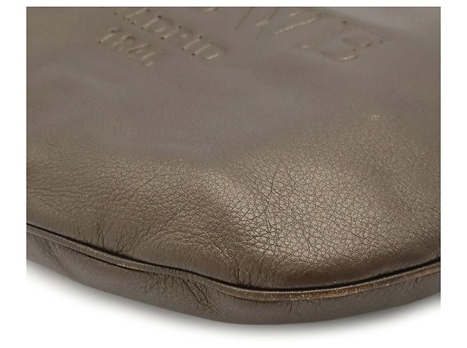 Loewe Heritage Schultertasche aus Metallic-Leder Khaki Bronze - Ansicht 4