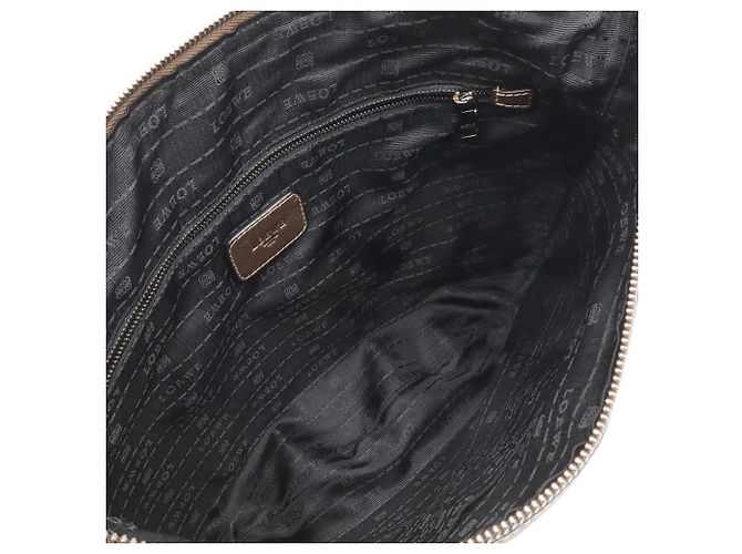 Loewe Heritage Schultertasche aus Metallic-Leder Khaki Bronze - Ansicht 6