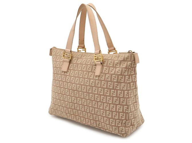 Fendi Zucchino Tote Bag Beige - Ansicht 3