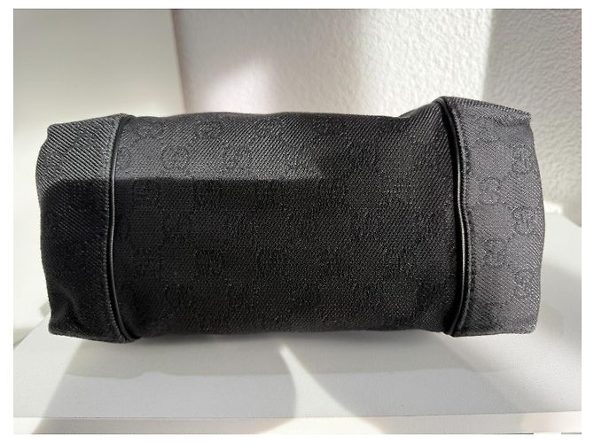 Gucci Borsa a tracolla GG Canvas Monogram Denim Nero - vista 3