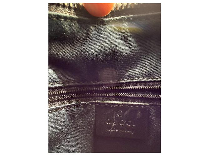 Gucci Borsa a tracolla GG Canvas Monogram Denim Nero - vista 8